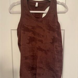 Brown Camouflage Tank Top